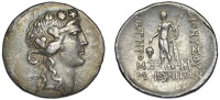 Greek Coinages, Thrace, Maroneia, Tetradrachm, c. 189/8-49/5, wreathed head of Dionysos right, rev. Dionysos...
