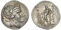 Greek Coinages, Islands off Thrace, THASOS, Tetradrachm, c. 148-90/80, wreathed head of young Dionysos right, rev....