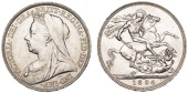Victoria (1837-1901), Crown, 1894, edge lviii (ESC 307; S 3937). Obverse slightly bagmarked, otherwise good...