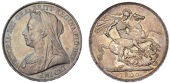 Victoria (1837-1901), Crown, 1900, edge lxiv (ESC 319; S.3937). Extremely fine or better, toned 	£120-150