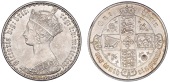 Victoria (1837-1901), Florin, 1866, die 25 (ESC 828; S 3892). Obverse good extremely fine, reverse better 	£300-400
