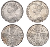 Victoria (1837-1901), Florins (2), 1872 die 51, 1875 die 72 (ESC 840, 844; S 3983) [2]. Extremely fine or better...