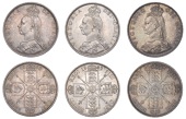 Victoria (1837-1901), Florins (3), 1887 Jubilee, 1888, 1889 (ESC 868, 870-1; S 3925) [3]. Extremely fine or better...