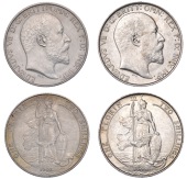 Edward VII (1901-1910), Florins (2), both 1902, one a Proof (ESC 919-20; S 3981) [2]. Extremely fine or better...