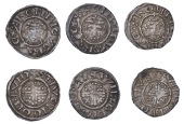 Richard I (1189-1199), Pennies (3), all class IVa, London, Stivene, stivene · on · lvnd, e of rex and n of on...