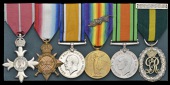 A Second World War ‘Home Guard’ M.B.E. group of six awarded to Major L. H. Finch, Staffordshire Home Guard, late...