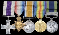 A Great War M.C. group of five awarded to Captain K. H. Bond, 6th Battalion Sherwood Foresters - for his daring...