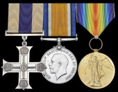 A Great War M.C. group of three awarded to Lieutenant H. G. Wildbore, Royal Air Force, late 2nd Battalion Sherwood...