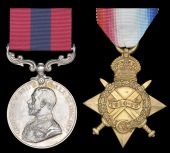 A Great War ‘Gallipoli’ D.C.M. pair awarded to Acting Serjeant F. Ede, 9th (Service) Battalion Nottinghamshire &...