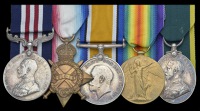 A Great War M.M. group of five awarded to Serjeant G. R. Davenport, 6th Battalion Nottinghamshire & Derbyshire...