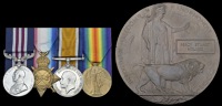 A Great War M.M. group of four awarded to Private P. S. Holmes, 10th (Service) Battalion Nottinghamshire &...