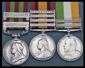 Three: Private J. Vinerd, Nottinghamshire & Derbyshire Regiment

India General Service 1895-1902, 2 clasps, Punjab...