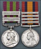Pair: Private C. Percival, Derbyshire Regiment, severely wounded at Vlakfontein, 29 May 1901

India General...