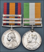 Pair: Private F. Sheeran, Nottinghamshire & Derbyshire Regiment, dangerously wounded at Doorn River, 29 May...