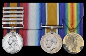 Three: Lieutenant C. J. L. Gilson, Royal Naval Volunteer Reserve, late Sherwood Foresters, dangerously wounded at...
