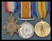 Three: Private F. G. Bandy, 2nd Battalion Nottinghamshire & Derbyshire Regiment

1914 Star (11604 Dmr., 2/Notts. &...