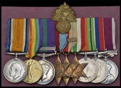 Nine: Captain & Bandmaster G. Smith, Shewood Foresters, late Royal Fusiliers

British War and Victory Medals...