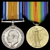 Pair: Second Lieutenant Sydney Chatterton Carter, 11th Battalion Nottinghamshire & Derbyshire Regiment, who died of...