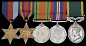 Five: Captain P. R. Crewe, Sherwood Foresters

1939-45 Star; Burma Star; Defence and War Medals, these unnamed;...