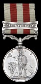 Indian Mutiny 1857-59, 1 clasp, Central India (Corpl. Jas. Dulahan, 95th Regt.) edge bruise, some contact marks,...
