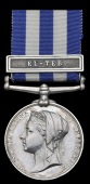 Egypt and Sudan 1882-89, 1 clasp, El-Teb (1683 Corpl. H. Britland, 2/Derby. R.) rank re-engraved, some pitting,...