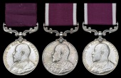 Army L.S. & G.C. (3), E.VII.R. (2718 C. Sjt. G. Haslam, Notts. & Derby. Regt.; 2111 Clr. Sjt. W. A. Crawford, N. &...