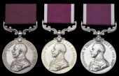Army L.S. & G.C. (3) G.V.R., 1st issue (5552 Sjt. Dmr. T. Ennis, N. & D.R.; 7151 C.Q.M. Sjt. G. Giffin, Notts. &...