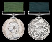 Volunteer Force Long Service (2) V.R. (Sergt. T. Bonnington, 5 Battalion Sherwood Foresters 664; 312 Sergt. H. C....