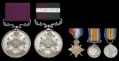 Nottinghamshire & Derbyshire (Sherwood Foresters) Medal (2), 39mm., silver, reverse inscribed, ‘Pte. W....