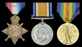Three: Corporal H. Broad, Sussex Yeomanry

1914-15 Star (1880 Pte., Suss. Yeo.); British War and Victory Medals...