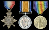 Three: Private A. G. Bradley, Sussex Yeomanry

1914-15 Star (1377 Pte., Suss. Yeo.); British War and Victory...