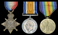 Three: Private A. G. Bradley, Sussex Yeomanry

1914-15 Star (1377 Pte., Suss. Yeo.); British War and Victory...