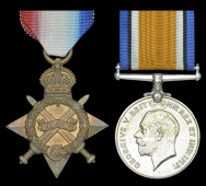 Pair: Corporal A. G. Cozens, 16th Battalion Royal Sussex Regiment, late Sussex Yeomanry, killed in action,...