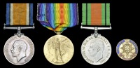 Three: Private S. Richardson, Sussex Yeomanry

British War and Victory Medals (2365 Pte., Suss. Yeo.); Defence...