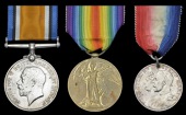 Three: Private G. Ruff, Sussex Yeomanry

British War and Victory Medals (1574 Pte., Suss. Yeo.) edge bruising;...