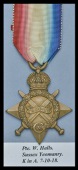 1914-15 Star (1843 Pte. W. Hall, Suss. Yeo.) nearly extremely fine 	 £60-80