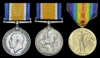 British War Medal 1914-20 (2) (1445 Sjt. C. M. Glenister, Suss. Yeo.; 2096 Cpl. A. E. Rumsey, Suss. Yeo.); Victory...
