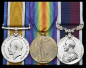 A rare Great War M.S.M. group of three awarded to 2nd Lieutenant C. W. Brown, Royal Air Force, late Grenadier Guards...