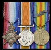 Three: Flight Sergeant T. W. Print, Royal Air Force, late Royal Naval Air Service

1914-15 Star (F. 5636 T. W....