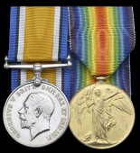 Pair: Air Mechanic 1st Class R. McG. Amos, Australian Flying Corps

British War and Victory Medals (1454 1-A.M. R....