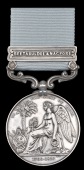 The Third Mahratta War medal to Major-General L. W. Watson, 24th Madras Native Infantry, mentioned in despatches for...