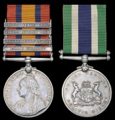 Pair: Private G. A. Heading, Imperial Yeomanry and South African Police

Queen’s South Africa 1899-1902, 4...