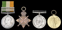 Four: Colour Serjeant R. J. Stanley, 1st Battalion Manchester Regiment, killed in action, battle of Givenchy, 21...