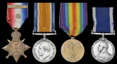 Four: Marine A. E. Elliott, Royal Marines - captured at Antwerp 1914

1914 Star (Po.17379 Pte., R.M. Brigade);...