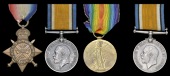 Three: Private J. Woodhouse, Royal Marine Light Infantry
1914 Star (Ply.16798 Pte., R.M. Brigade); British War and...