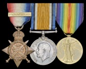 Three: Corporal R. Burton, 2nd Battalion Royal Scots

1914 Star, with copy ‘slip-on’ clasp (9332 Pte., 2/R....