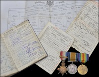 Three: Private A. Godfrey, 1st Battalion East Yorkshire Regiment

1914 Star, with copy slip-on clasp (10066 Pte....