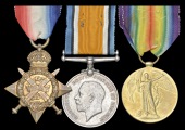 Three: Corporal G. Pritchard, Monmouthshire Regiment

1914 Star (1432 Pte. T. Pritchard, Mon. R.); British War and...