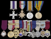 The Great War ‘Salonika’ M.C. group of four awarded to Captain W. H. Collins, Bombay Baroda & Central India...