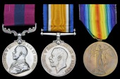 A ‘Passchendaele’ D.C.M. group of three replacement medals awarded to Sergeant J. C. Freemantle, 14th Hampshire...